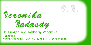 veronika nadasdy business card